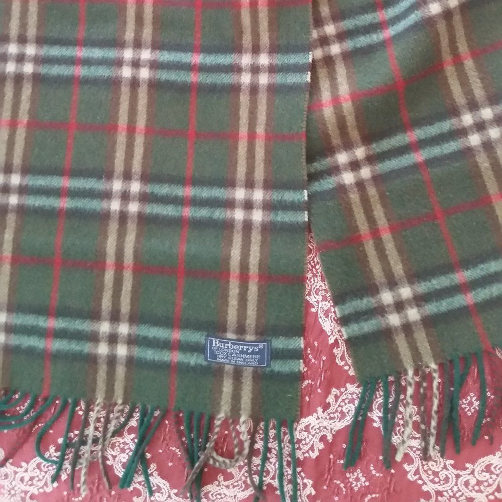 Burberry cashmere scarf unisex - Picture 4 of 4